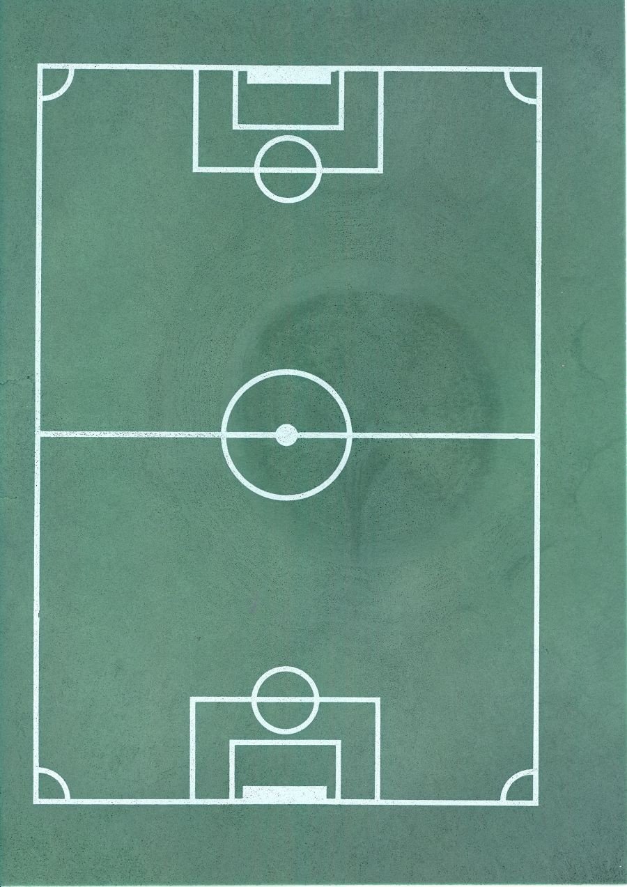 Fußballfeld Oblaten-Aufleger 30 x 20 cm